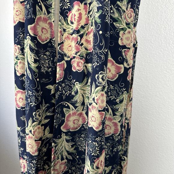 LulaRoe Kimono Women Small Sleeveless Open Long Boho Floral Lightweight Cottage - Picture 6 of 11